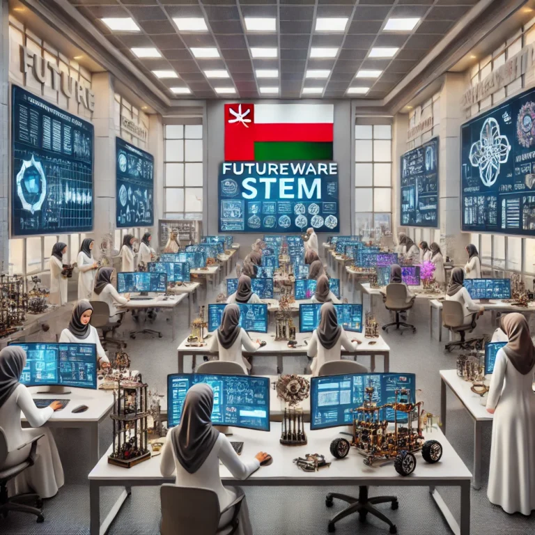 DALL·E 2024-12-10 09.39.27 - A highly professional and futuristic laboratory environment focused on Integrative STEM (Science, Technology, Engineering, and Mathematics). The lab i